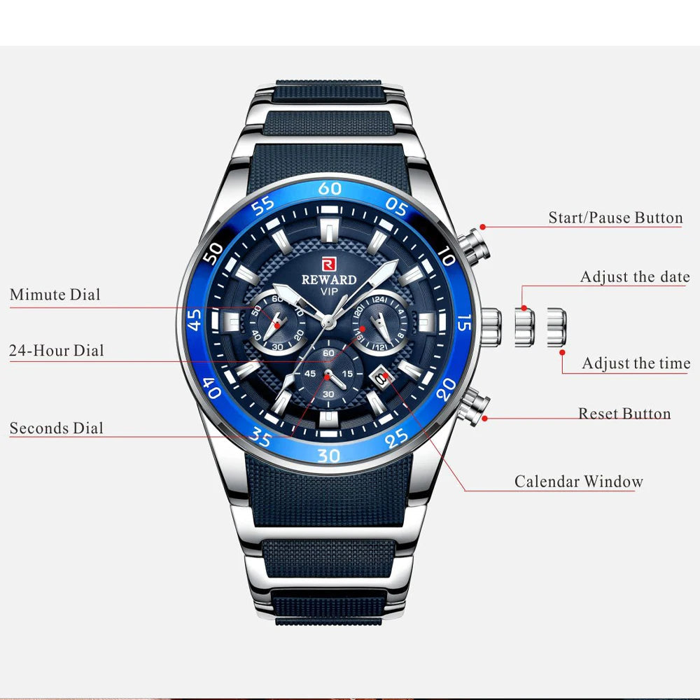 REWARD Men's Chronograph Watch