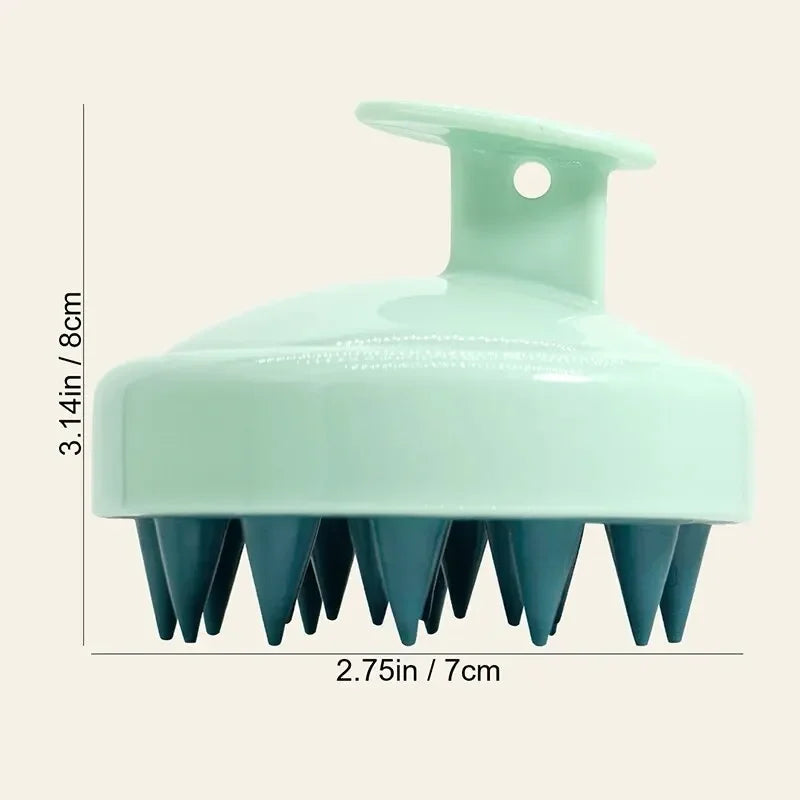 1 pcs silicone soft shampoo brush scalp massage comb thoroughly clean scalp body massage brush hair salon hair brush