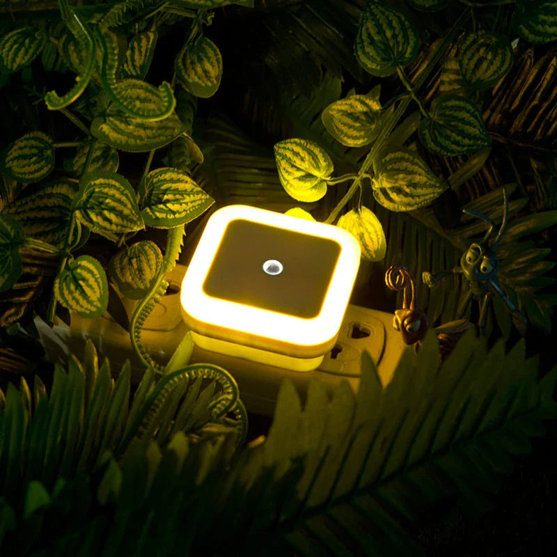 1/2PCS  Wireless Night Light LED Motion Sensor Light Night Lamp Children Bedroom Bedside Table Cabinet Lighting EU/US Plug Lamps