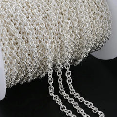 1 Meter 5.5MM 14K Gold Color Plated Brass Rhombus Chain For Jewelry Making DIY Necklace Bracelets Chain Jewelry Making Supplies
