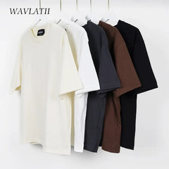 100% Cotton Five Half Sleeve Men's Women Summer T-shirt Loose Short-sleeved Casual Basic Shirt O Neck Solid Color Tops